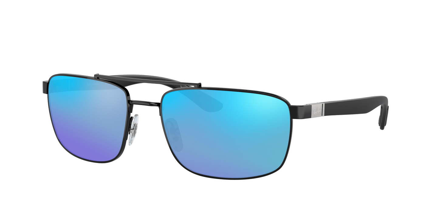 Black, Blue-Mirrored, Sunberryrx