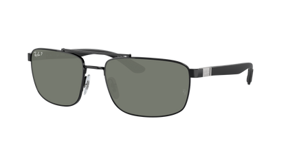 Black, Green-Polarized, Rayban