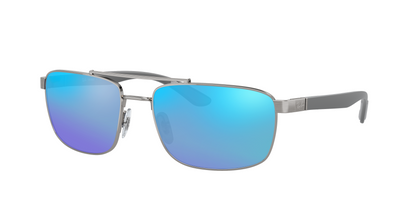 Gunmetal, Blue-Mirrored, Sunberryrx