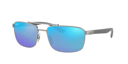 Gunmetal, Mirrored Blue-Polarized, Rayban