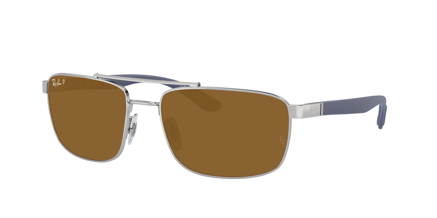 SILVER, Brown-Polarized, Rayban