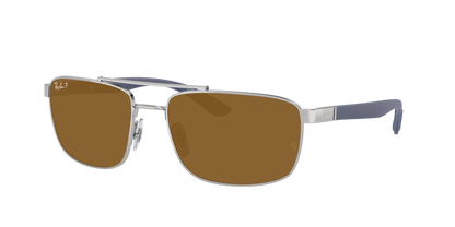 SILVER, Brown-Polarized, Rayban