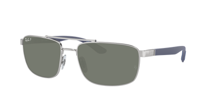 SILVER, Green-Polarized, Rayban