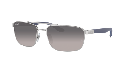 SILVER, Grey Gradient-Polarized, Rayban