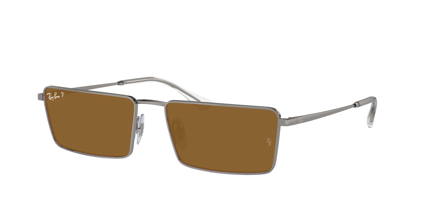 Gunmetal, Brown-Polarized, Rayban