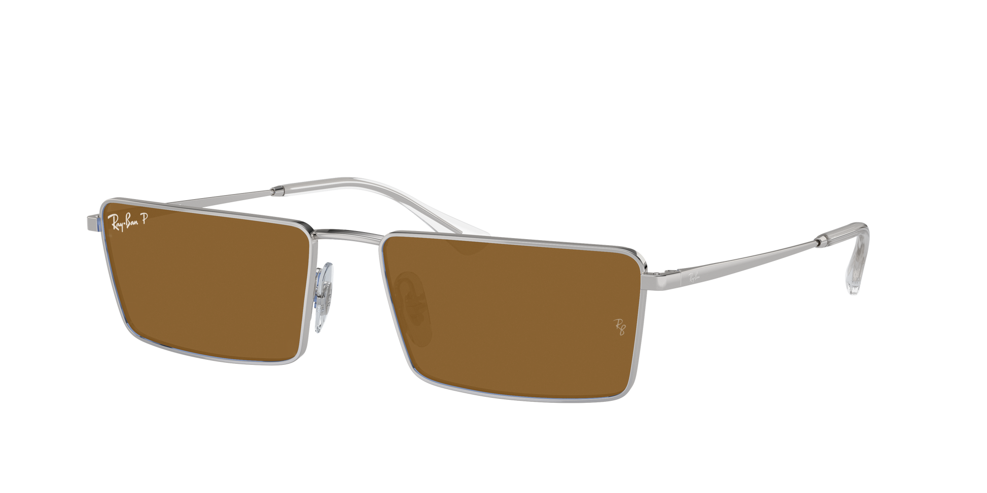 SILVER, Brown-Polarized, Rayban