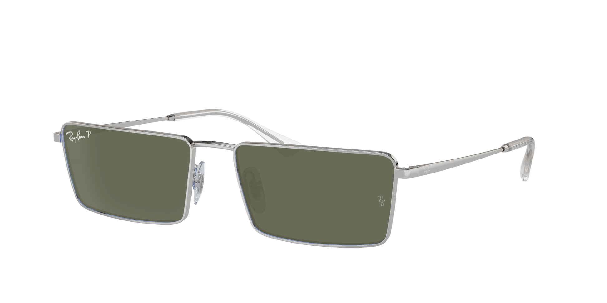 SILVER, Green-Polarized, Rayban