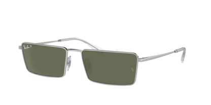 SILVER, Green-Polarized, Rayban