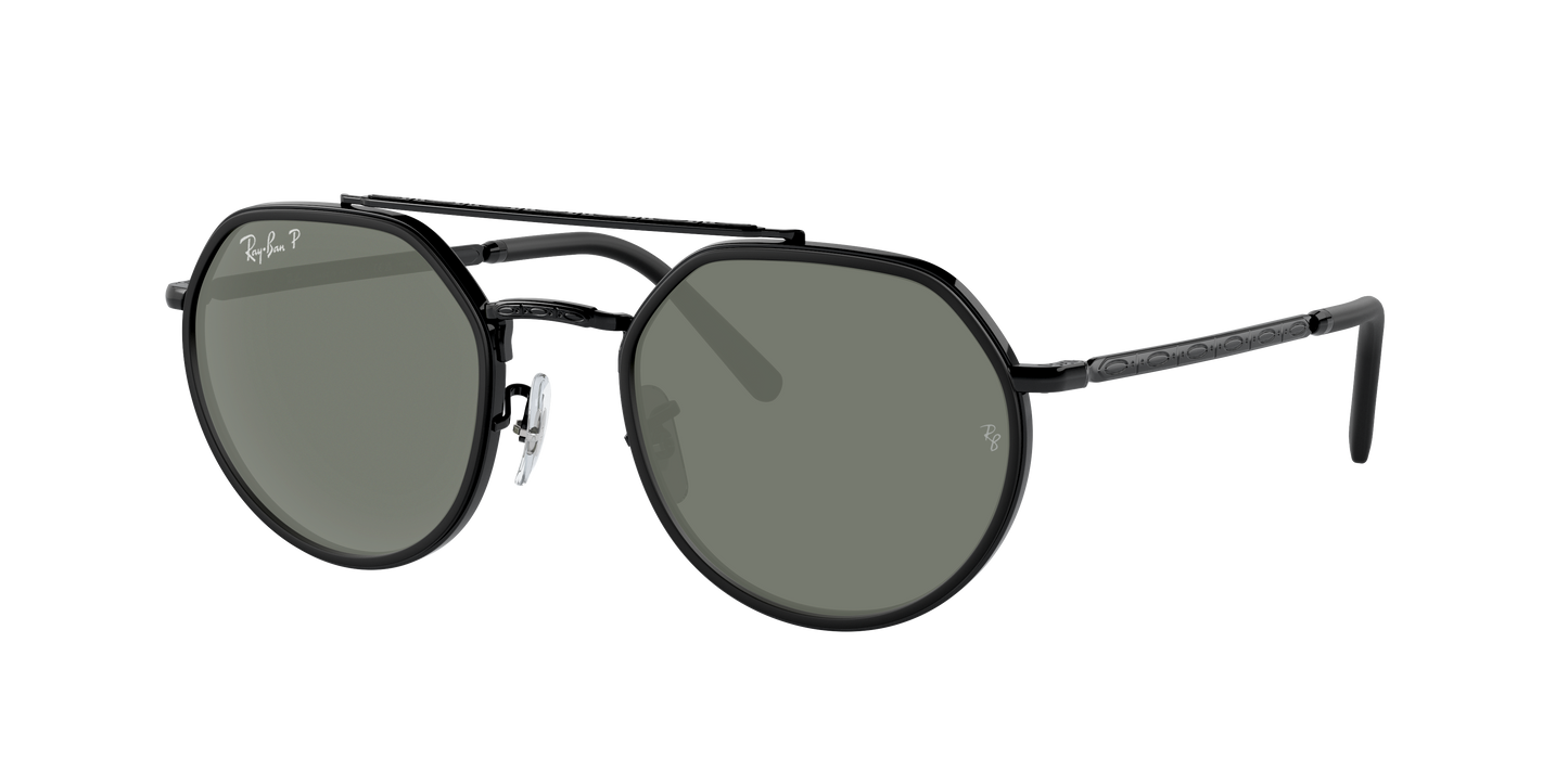 Black, Green-Polarized, Rayban