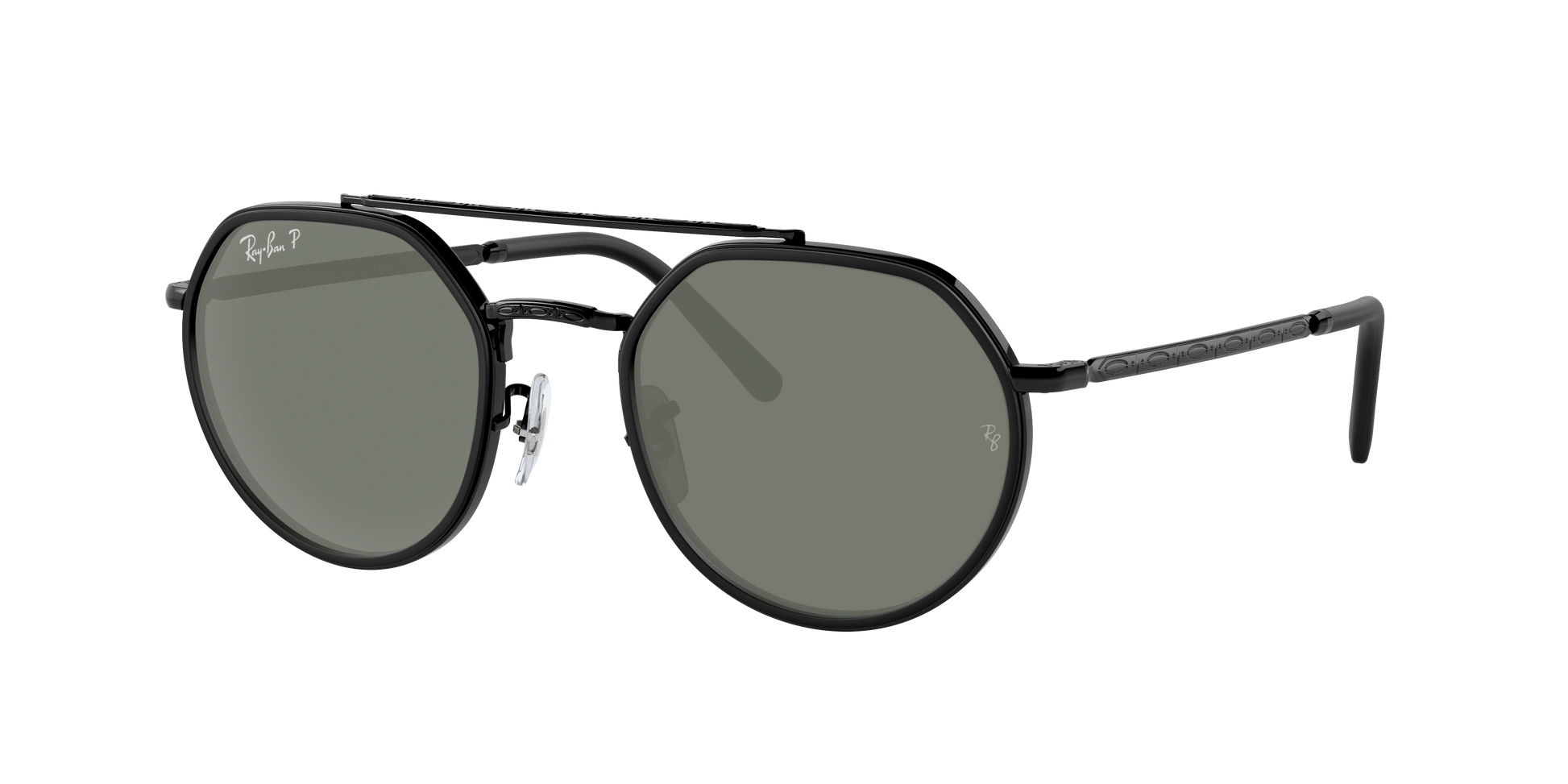 Black, Green-Polarized, Rayban
