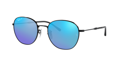 Black, Mirrored Blue-Polarized, Rayban