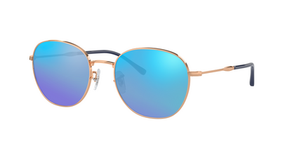 Rose Gold, Blue-Mirrored, Sunberryrx