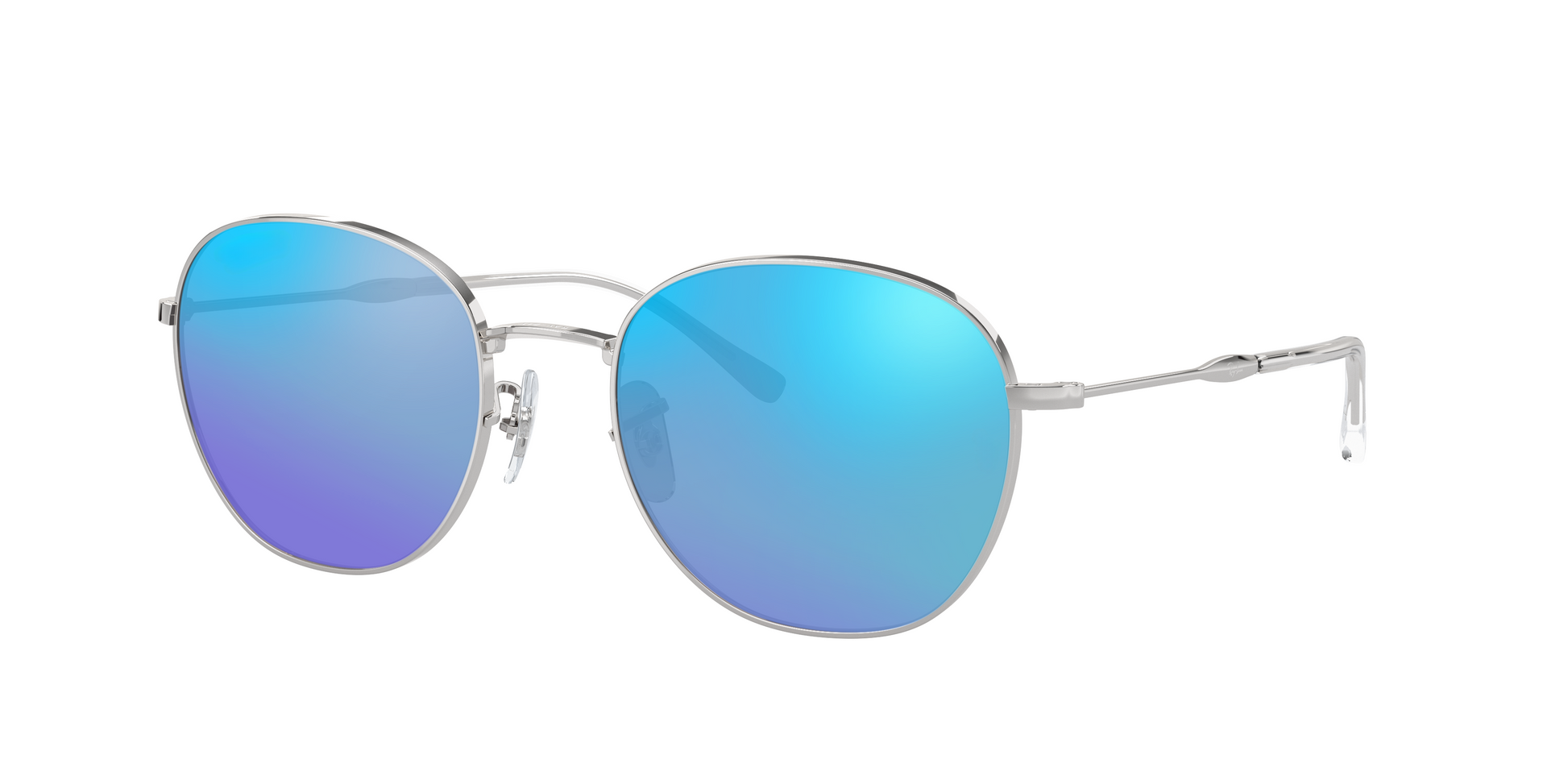 SILVER, Blue-Mirrored, Sunberryrx