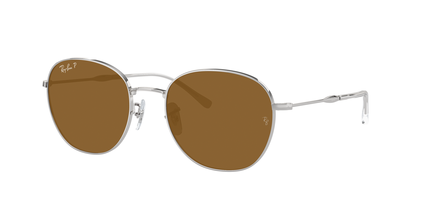 SILVER, Brown-Polarized, Rayban