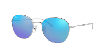 SILVER, Mirrored Blue-Polarized, Rayban