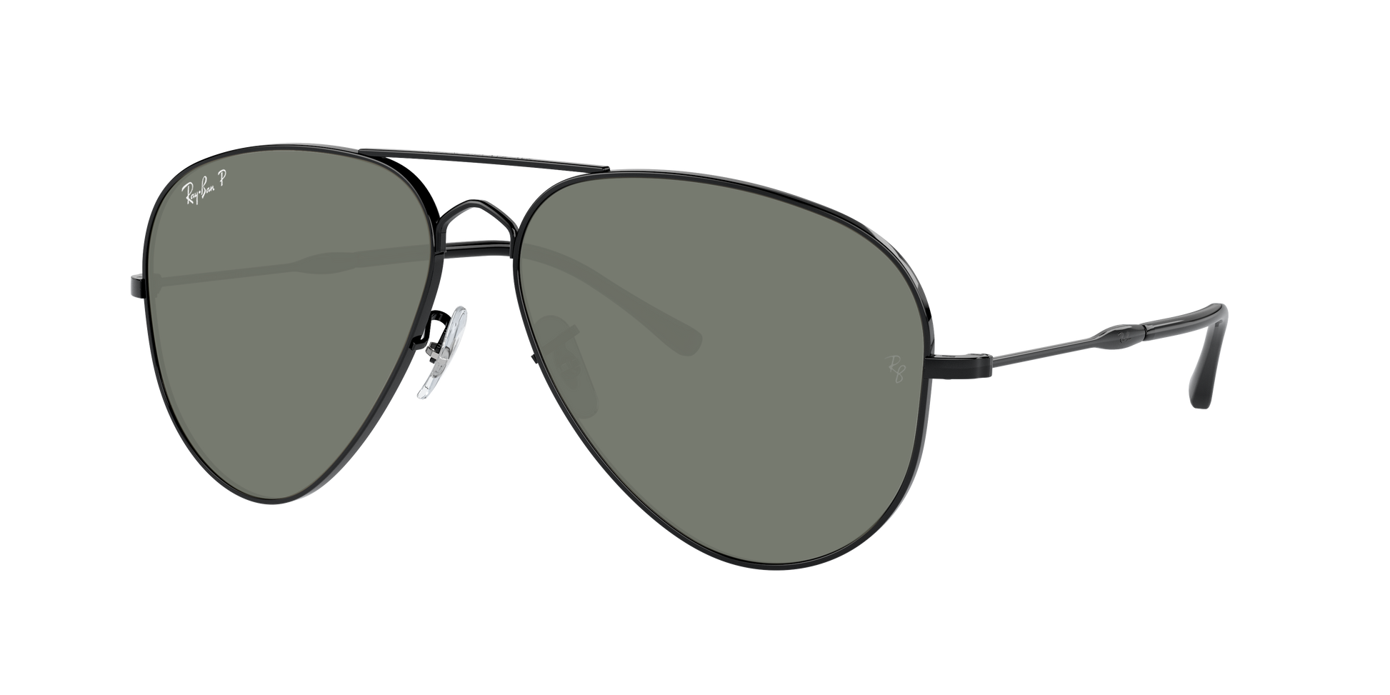 Black, Green-Polarized, Rayban