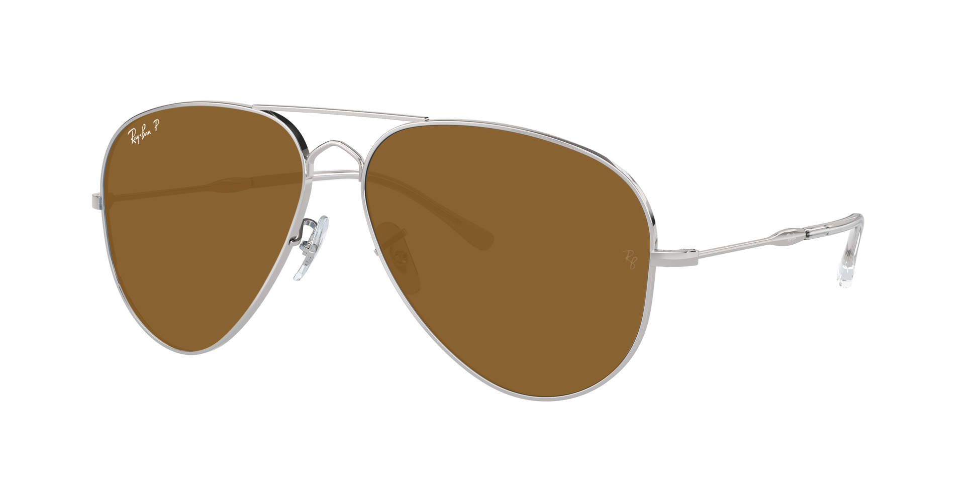 SILVER, Brown-Polarized, Rayban