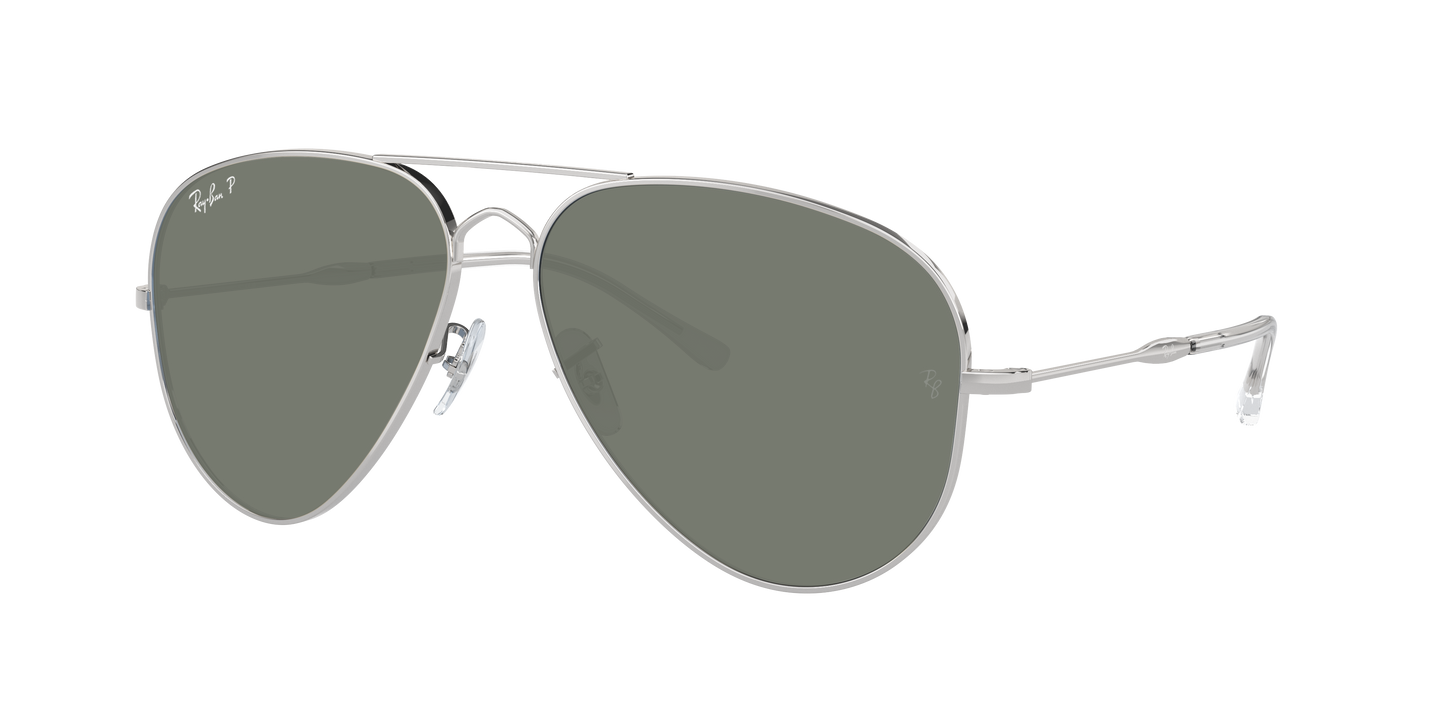SILVER, Green-Polarized, Rayban