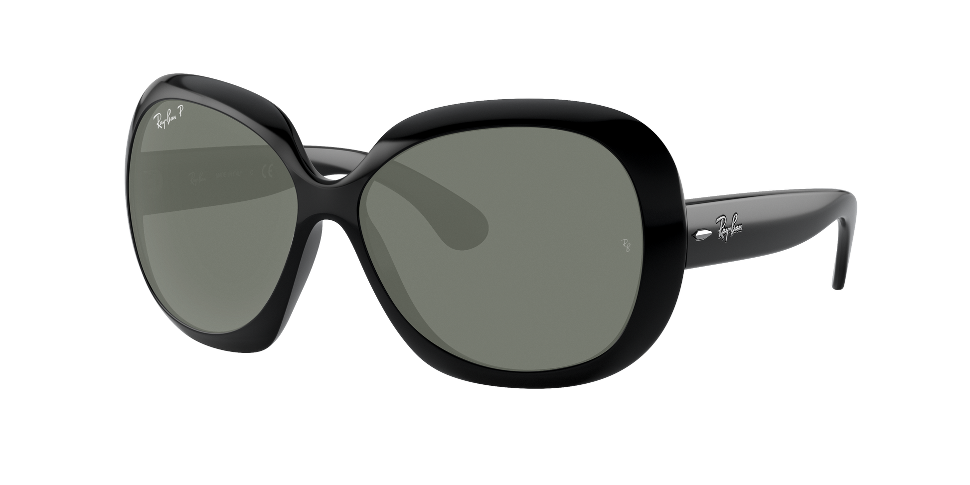 Black, Green-Polarized, Rayban