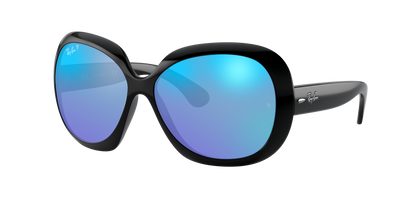 Black, Mirrored Blue-Polarized, Rayban