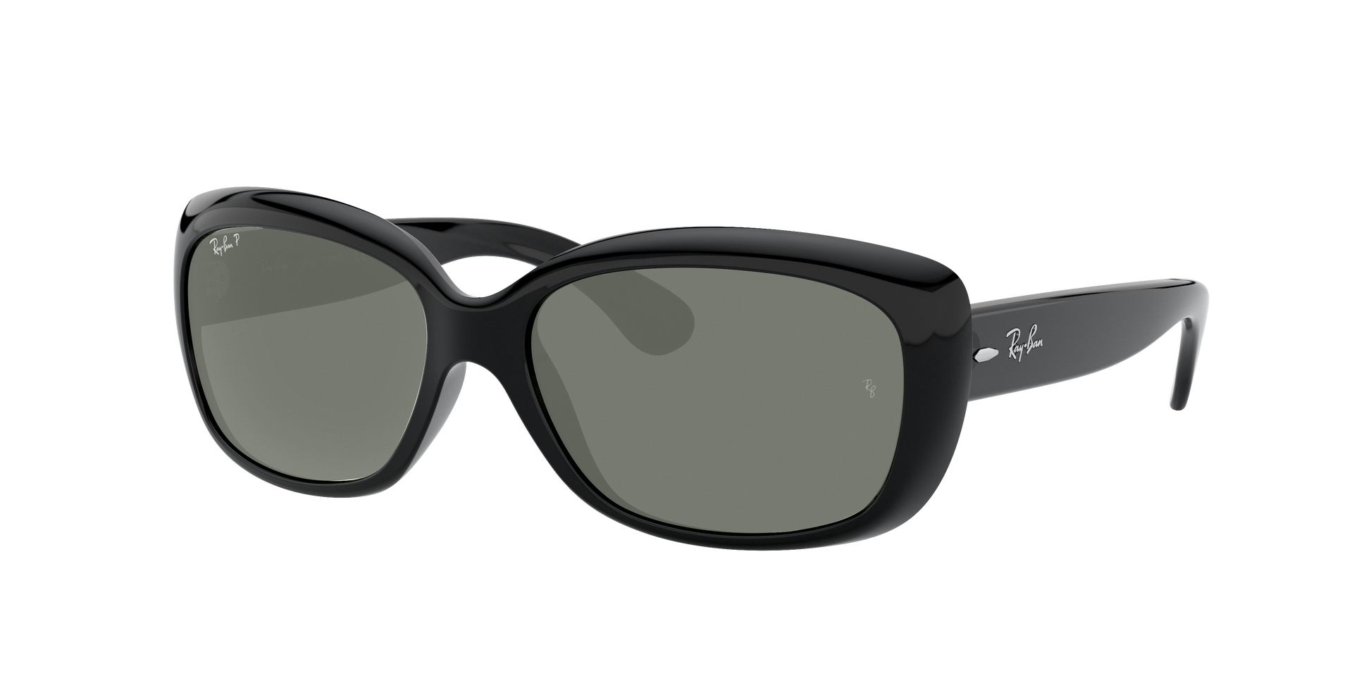 Black, Green-Polarized, Rayban