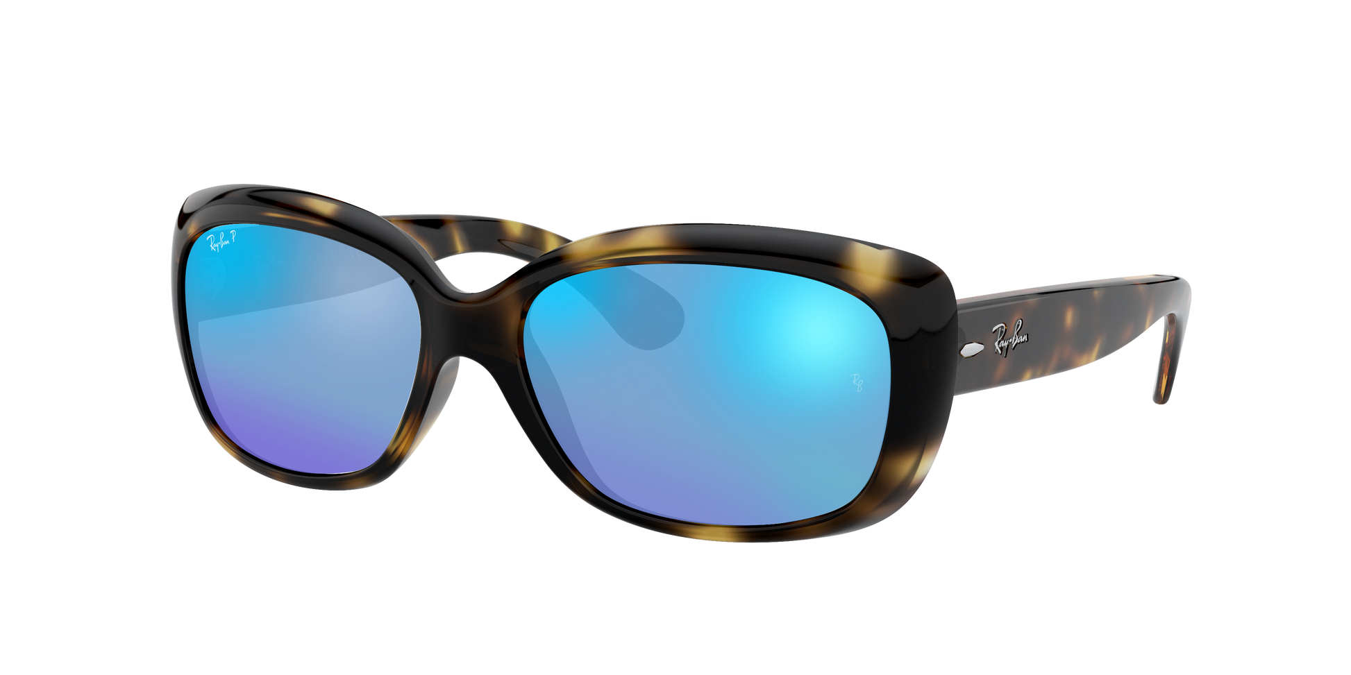 Light Havana, Mirrored Blue-Polarized, Rayban