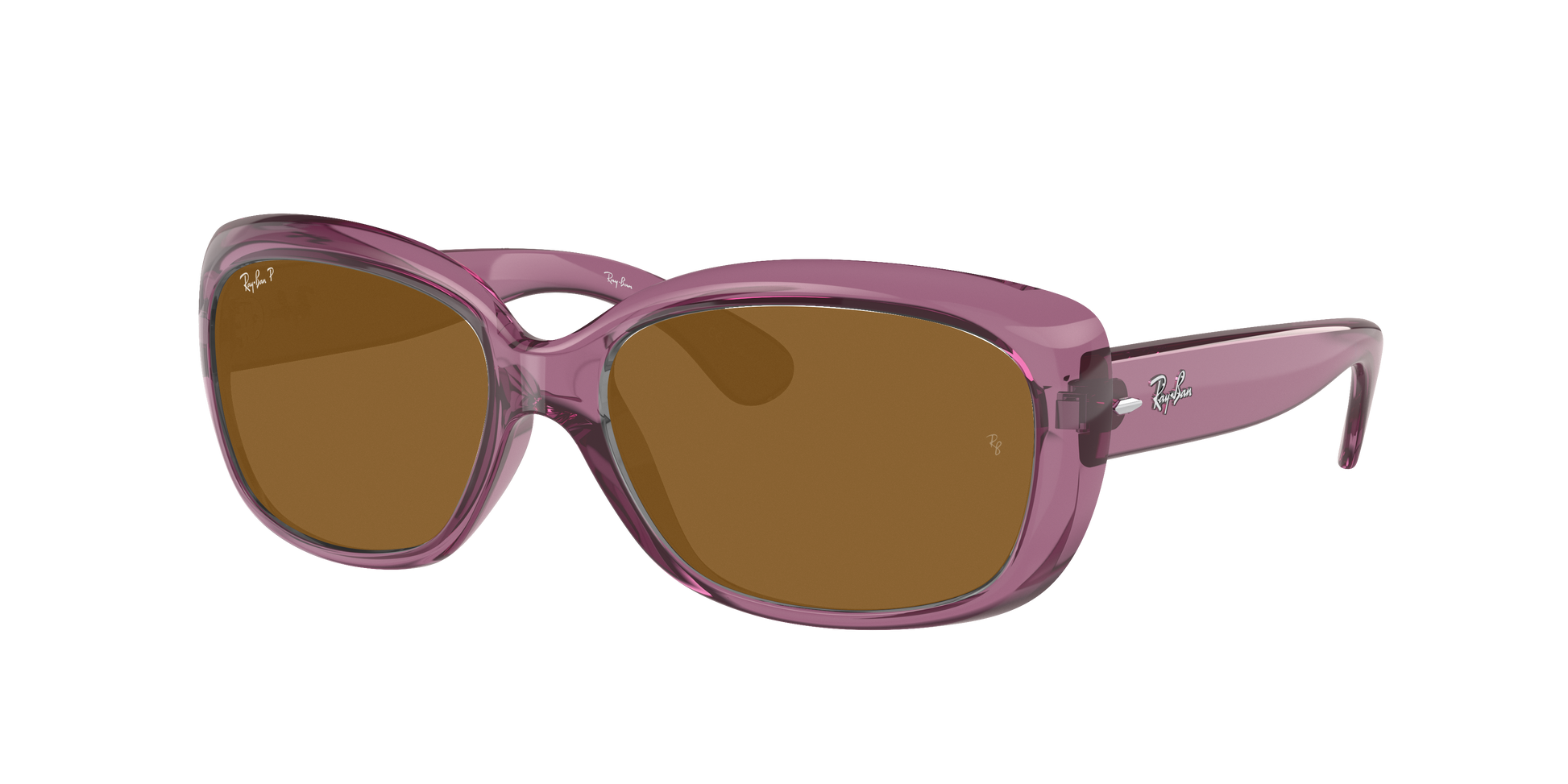 Transparent Violet, Brown-Polarized, Rayban