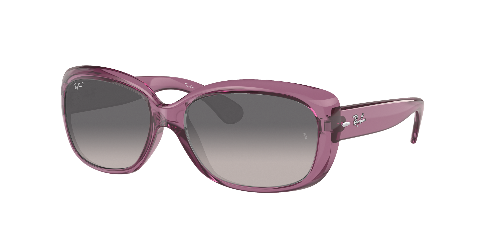 Transparent Violet, Grey Gradient-Polarized, Rayban