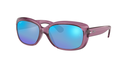 Transparent Violet, Mirrored Blue-Polarized, Rayban