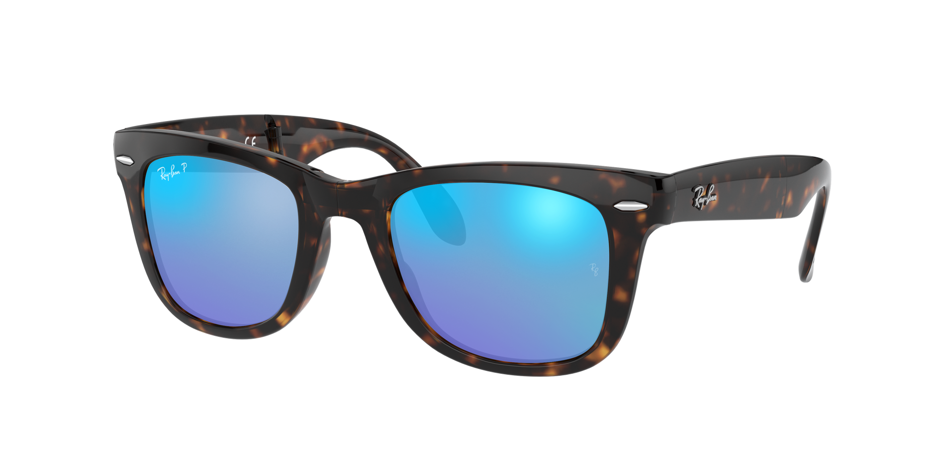 Light Havana, Mirrored Blue-Polarized, Rayban
