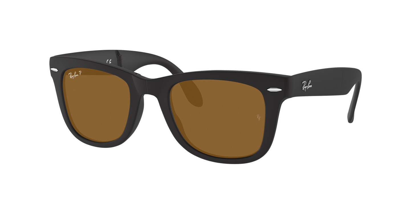 Matte Black, Brown-Polarized, Rayban