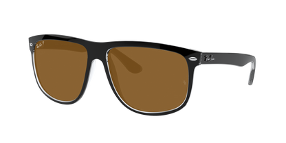 BLACK ON TRANSPARENT, Brown-Polarized, Rayban
