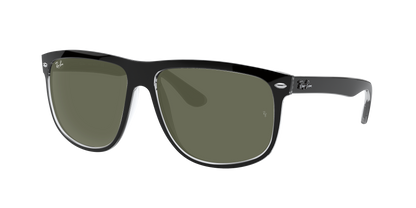 BLACK ON TRANSPARENT, Green, Rayban