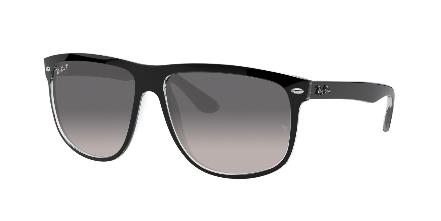 BLACK ON TRANSPARENT, Grey Gradient-Polarized, Rayban