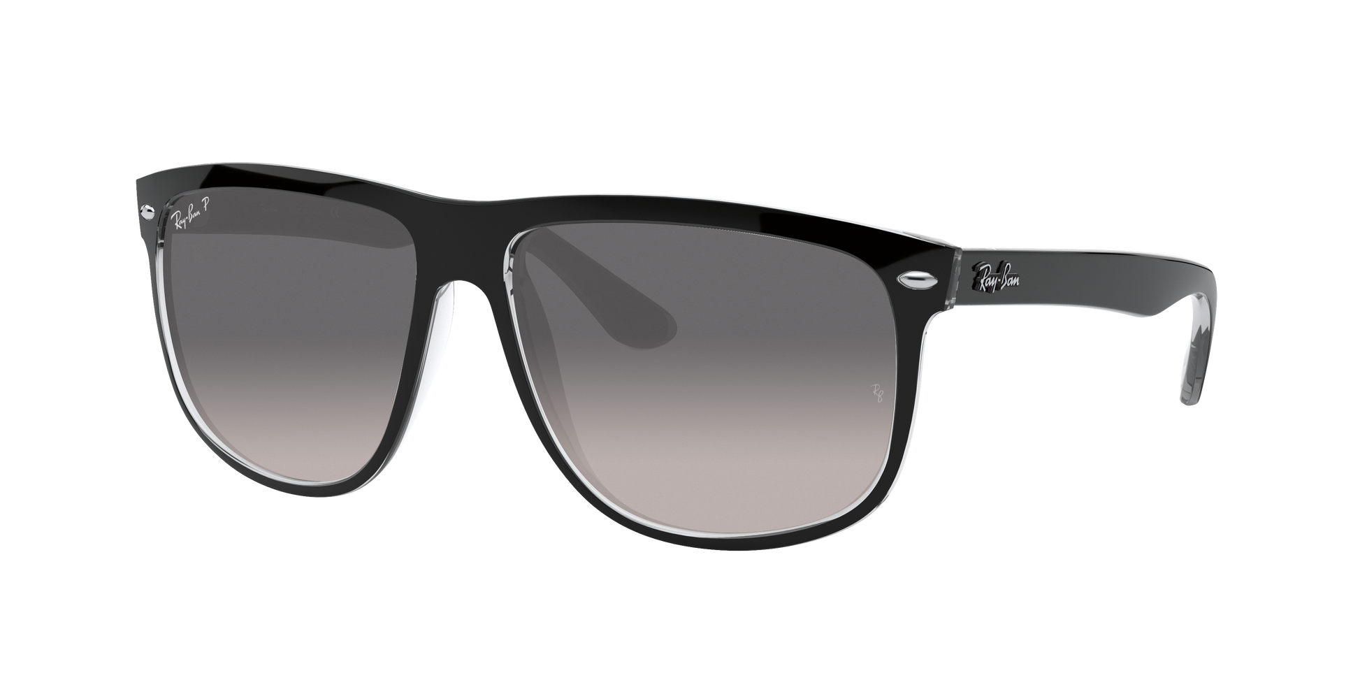 BLACK ON TRANSPARENT, Grey Gradient-Polarized, Rayban