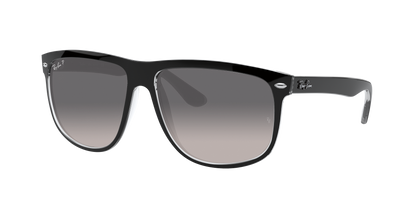 BLACK ON TRANSPARENT, Grey Gradient-Polarized, Rayban