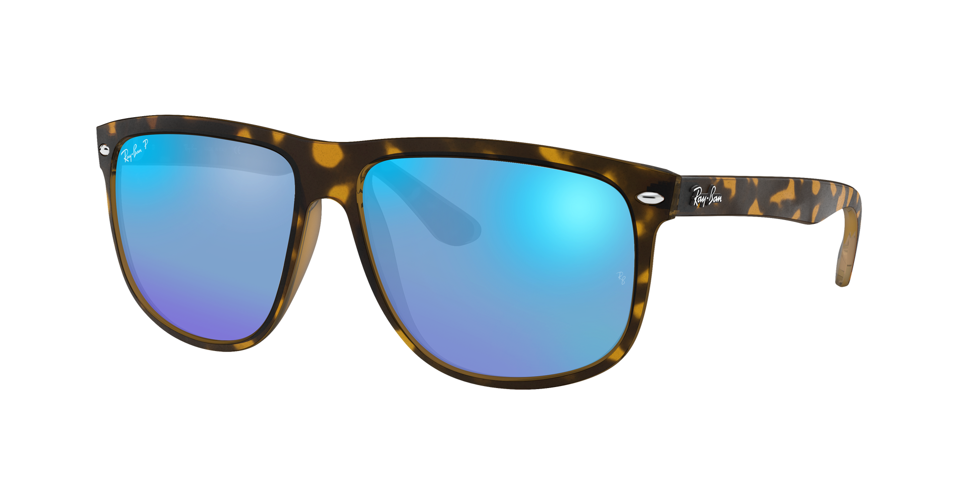 Light Havana, Mirrored Blue-Polarized, Rayban