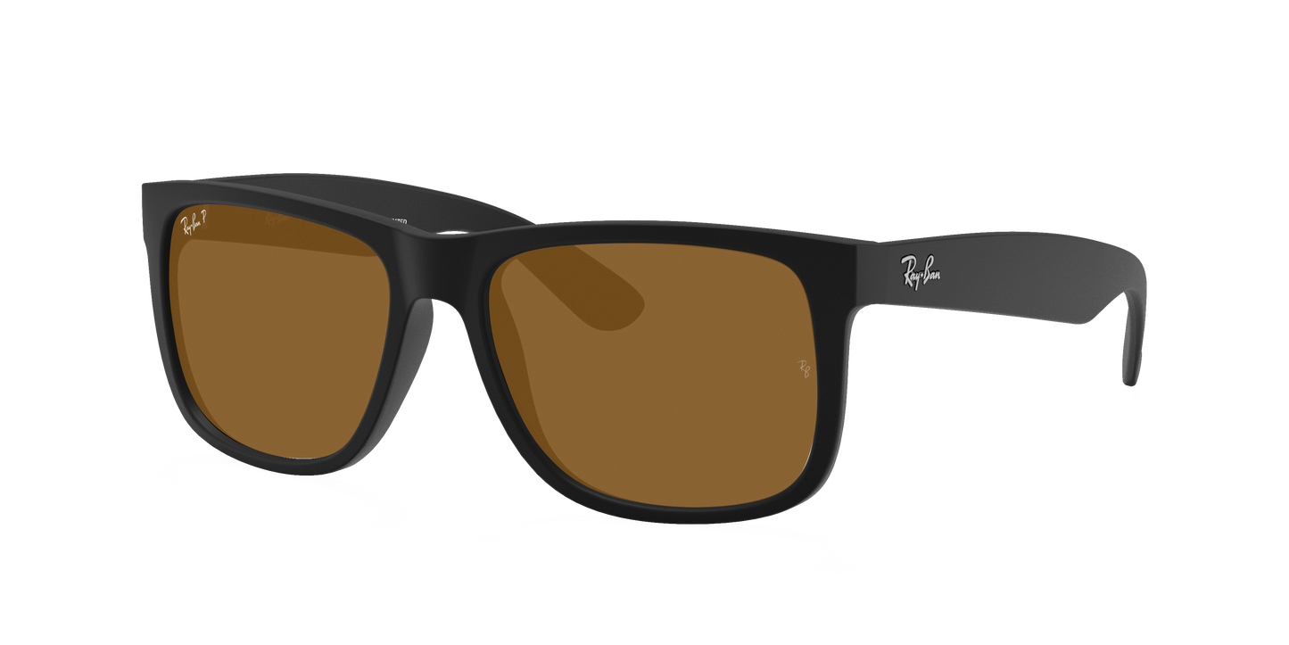 Rubber Black, Brown-Polarized, Rayban