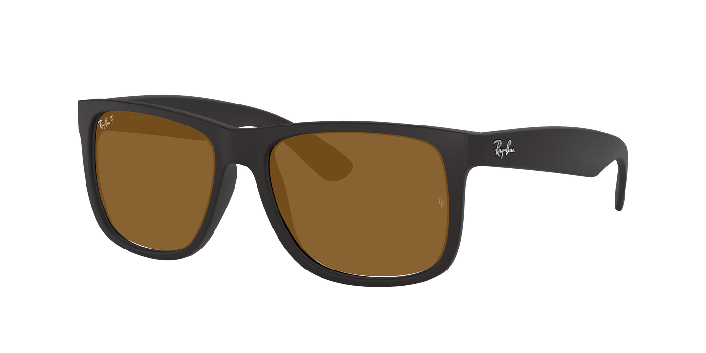Rubber Black, Brown-Polarized, Rayban