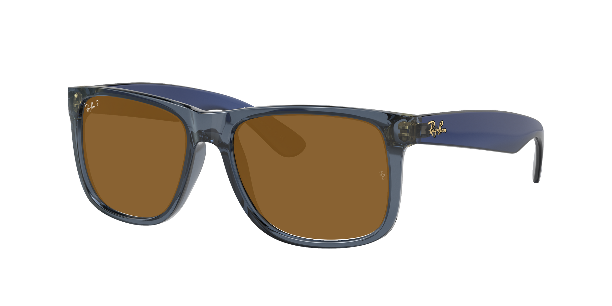 TRANSPARENT BLUE, Brown-Polarized, Rayban