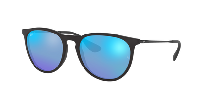 Rubber Black, Mirrored Blue-Polarized, Rayban