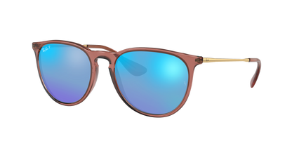 TRANSPARENT LIGHT BROWN, Mirrored Blue-Polarized, Rayban