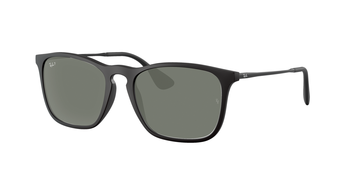 Rubber Black, Green-Polarized, Rayban