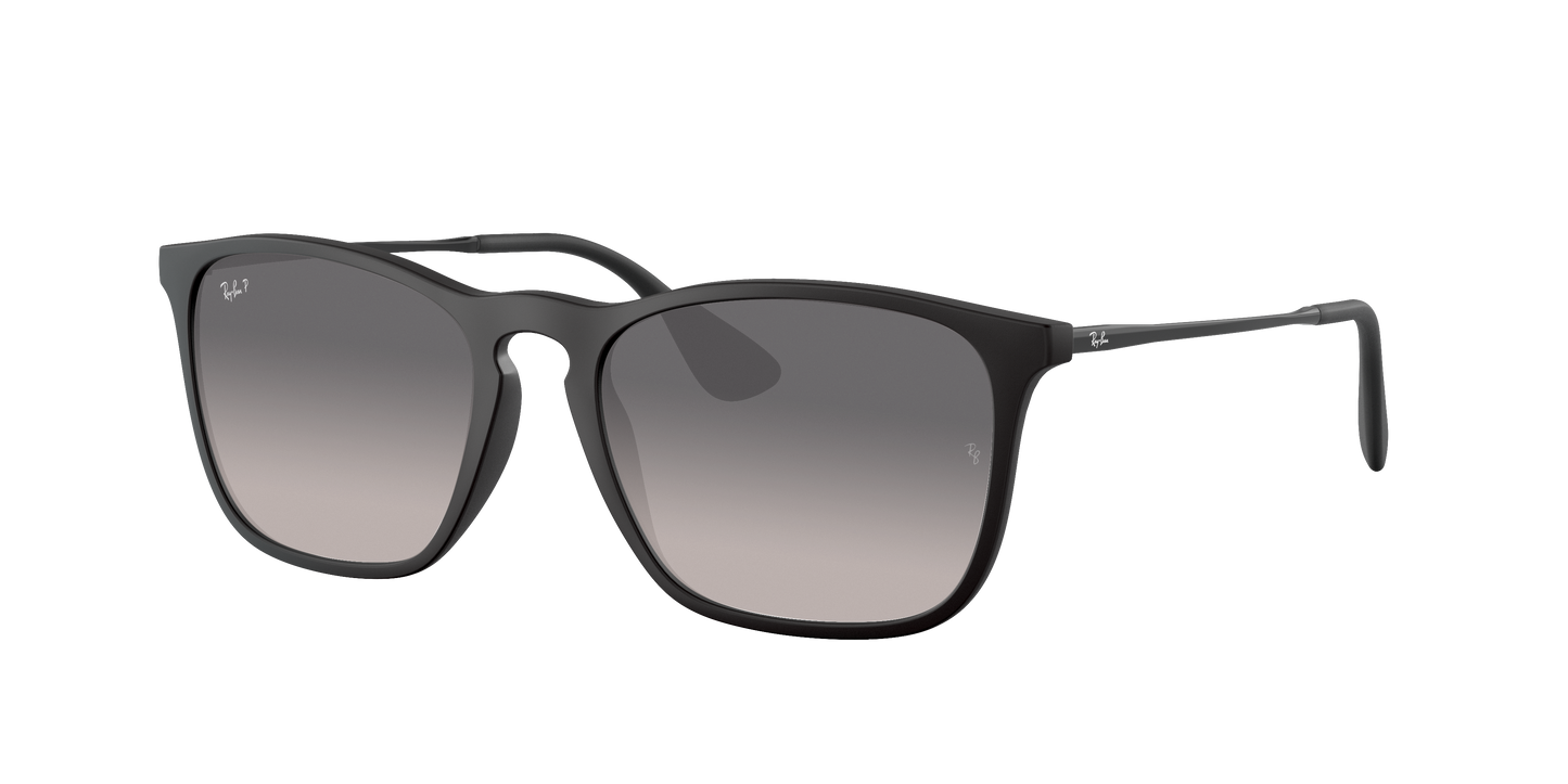 Rubber Black, Grey Gradient-Polarized, Rayban