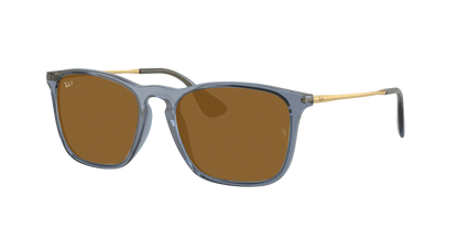 TRANSPARENT BLUE, Brown-Polarized, Rayban