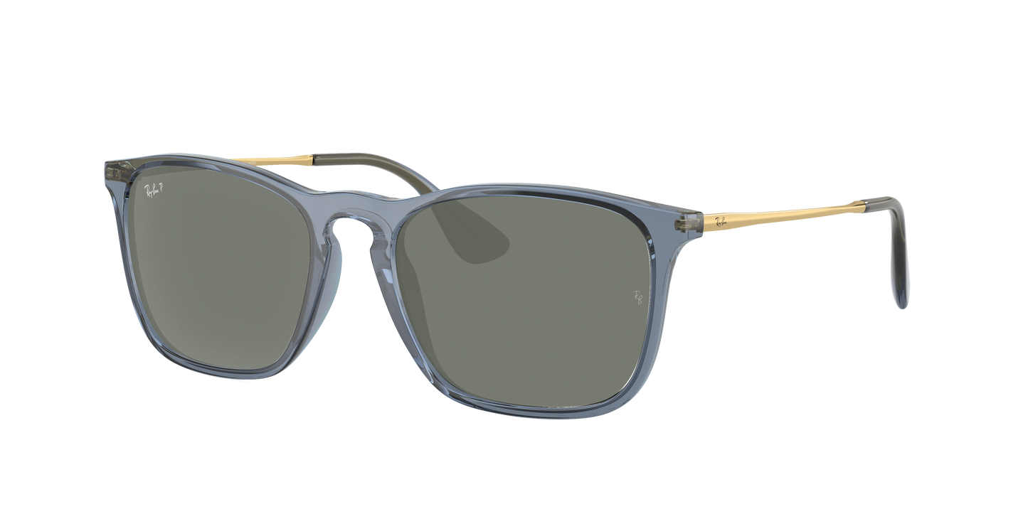 TRANSPARENT BLUE, Green-Polarized, Rayban