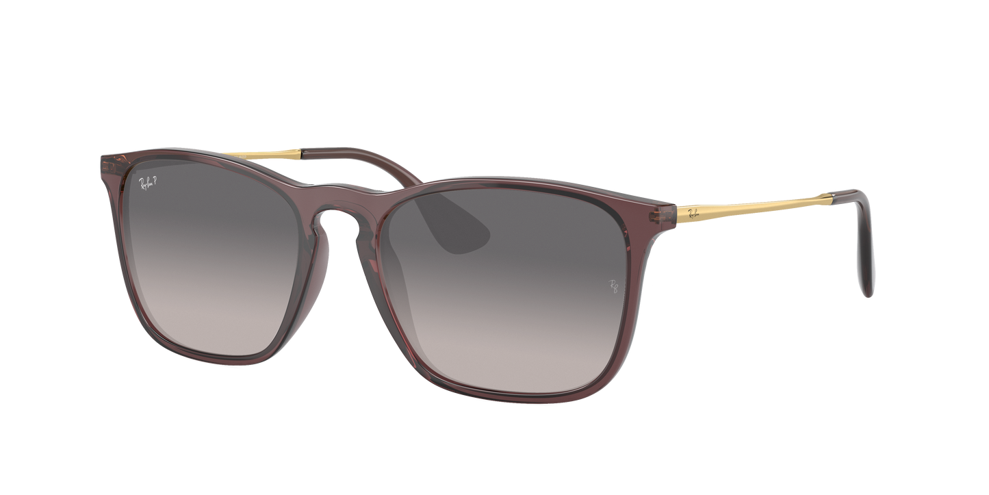 TRANSPARENT BROWN, Grey Gradient-Polarized, Rayban
