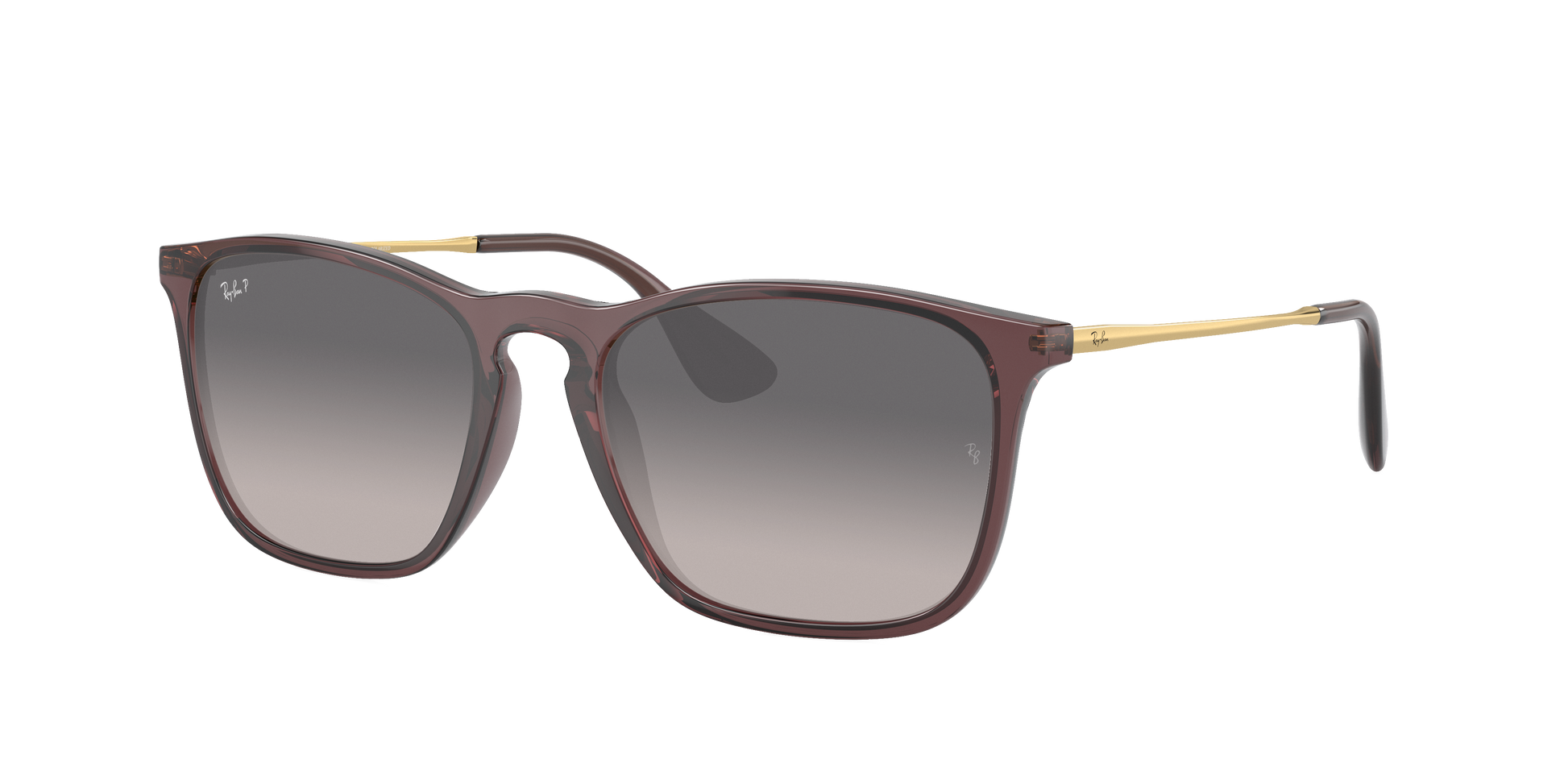 TRANSPARENT BROWN, Grey Gradient-Polarized, Rayban