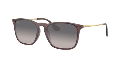 TRANSPARENT BROWN, Grey Gradient-Polarized, Rayban