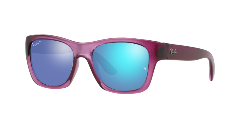 Pink, Mirrored Blue-Polarized, Rayban